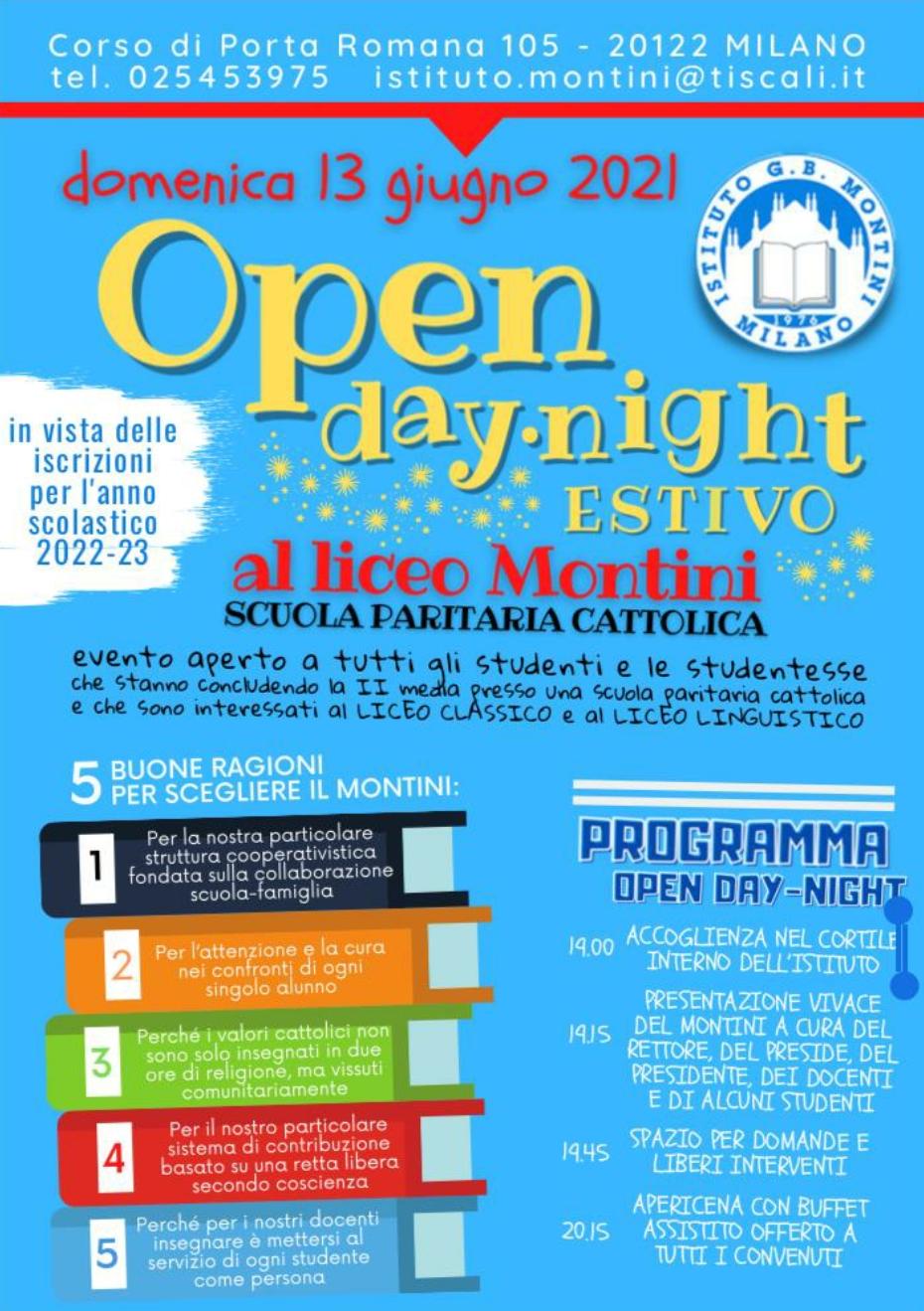 Open day night estivo